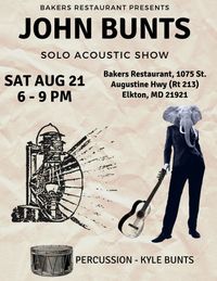 John Bunts -  Acoustic Show with percussion