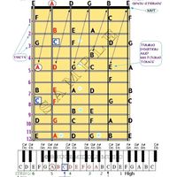 Guitar Fingerboard Road Map map #1002