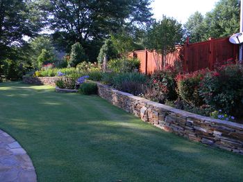 Retaining walls & walkways
