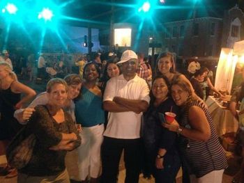 Friday Fest 2013. Bassist Marcus Hart and a few Legacy fans.
