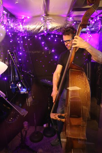 Jay Weaver on Bass During the Fresh Cut Grass Session
