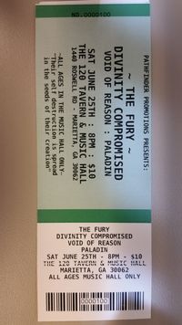 Ticket to VOR w/Divinity Compromised 6/25/2016