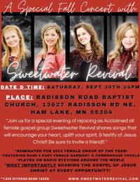 Sweetwater Revival - Radisson Road's Southern Gospel Concert Series