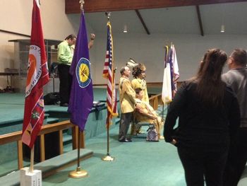 Honoring an elder who has worked for many years for her people in Canada.

