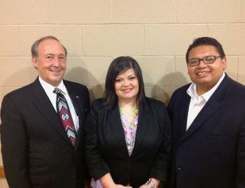Rev. John Maracle - Pres/Chief of the AG Native American Fellowship with Rick and Andi.
