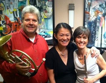With Chris Mudd and Karen Lam after performance at Sherman Clay Pianos
