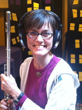 At "My Dead Aunt Thelma's" recording studio
