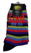 The Beatles Love Me Do Striped Socks 4-7  with free uk postage