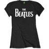OFFICIAL BEATLES BLACK LADIES  FITTED  T Shirt FREE UK POSTAGE
