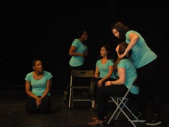 RYB Cast performs "My Body IS." for a group of NYC Middle School Students. January 16, 2013; NYC.
