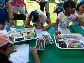 Girl Scouts 100 Year Anniversary Bridge Crossing Event. Randall's Island, NYC.
