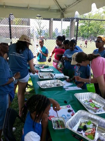 Girl Scouts 100 Year Anniversary Bridge Crossing Event. Randall's Island, NYC.
