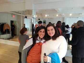 Throwin' it back: RYB Founder Stacey taking a moment with Life Vest Inside Founder Orly Wahba at Dance for Kindness 2013
