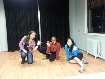The RYB Cast Rehearses for their Indwelling performance 2/23/14. Cast members: Daniela, Starr and Nicole.
