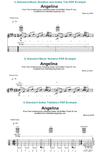 ALDO Relaxing Guitar 'Angelina' Three Version Guitar Music Notation and Tablature PDF Zip File Download