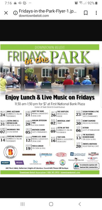 Fridays In The Park Aug '19
