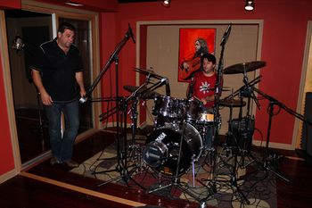 First recording session for "Lockdown". Bobby Scumaci scrambling and Mitch Mazzone on drums.
