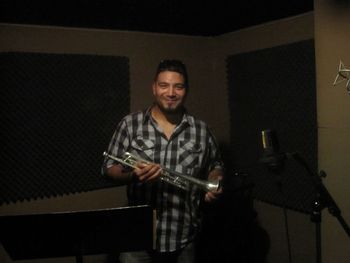Victor Garcia about to lay down some incredible trumpet down on "Last of the Full Grown Men".
