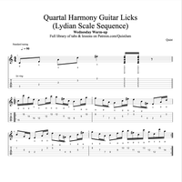 Quartal Harmony Guitar Licks - Lydian Scale Sequence // Wednesday Warm-up 🔥 by Quist