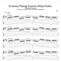Economy Picking Exercise (Major Scale) // Wednesday Warm-up 🔥 by Quist