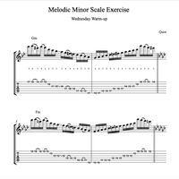 Melodic Minor Scale Exercise // Wednesday Warm-up 🔥  by Quist