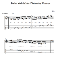 Dorian Mode in 3rds // Wednesday Warm-up 🔥 by Quist