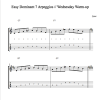 Easy Dominant 7 Arpeggios // Wednesday Warm-up 🔥  by Quist