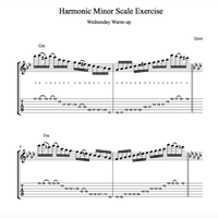 Harmonic Minor Scale Exercise // Wednesday Warm-up 🔥  by Quist