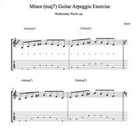 Minor (maj7) Guitar Arpeggio Exercise // Wednesday Warm-up 🔥 by Quist