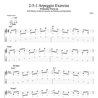 2-5-1 Arpeggio Exercise // Wednesday Warm-up 🔥 by Quist