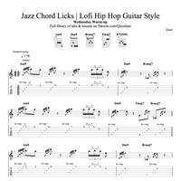 Jazz Chord Licks | Lofi Hip Hop Guitar Style // Wednesday Warm-up 🔥  by Quist
