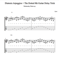 Diatonic Arpeggios + The Dotted 8th Guitar Delay Trick // Wednesday Warm-up 🔥 by Quist
