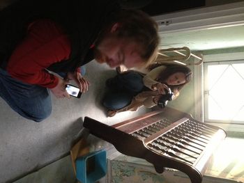 Our video editor Dave Manzo, and Director of Photography Jessica Young.
