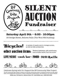 B F Community Bike Project Silent Auction