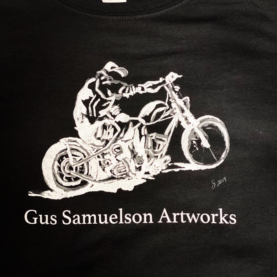 monster garage, discovery channel , west coast choppers , motorcycles , JJFU , gus samuelson artworks , austin texas , cool t shirts , Jesse James Long Sleeve 100% Soft Spun Black Only $35.00