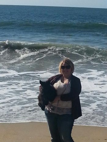 Whitney & Macy at the beach in CA
