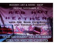Thomas Torment (One Man Band Show) with The Red Hot Heathens & Bomb City Royals!