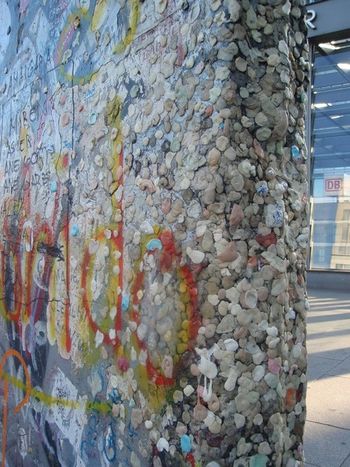 The GUM section from the Berlin Wall!! No, my gum is NOT on that wall!
