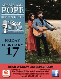 ADAM & AMY POPE Return To The Rear Window