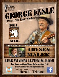 GEORGE ENSLE **SHOW CANCELLED**