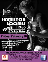 HAMILTON LOOMIS DUO LIVE! At The Rear Window