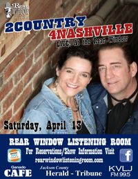 2COUNTRY4NASHVILLE LIVE! AT THE REAR WINDOW!