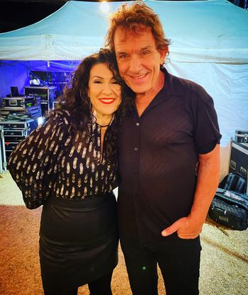 With Ian Moss in Mt Isa.
