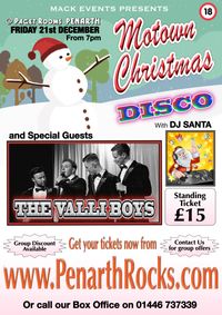 Mack Events Motown Christmas Disco with special guests - The Valli Boys
