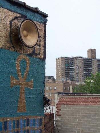 Art installation on studio roof \ early 2000s BKLYN
