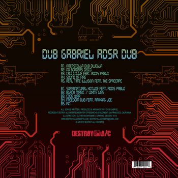Dub Gabriel ADSR back cover 12" design by Kiva
