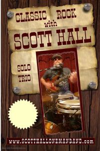 Scott Hall one man band At Front Porch Barand Grill