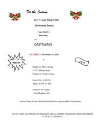 Kerr Lake Shag Club Christmas Party