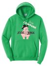 NEW!  Green Pull Over Hoodie  TX CowPunk