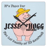 ONLY 1 Left - Jesse & The Hogg Brothers CLOCK 